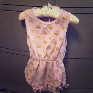 Baby girl polka-dotted romper. Never worn!